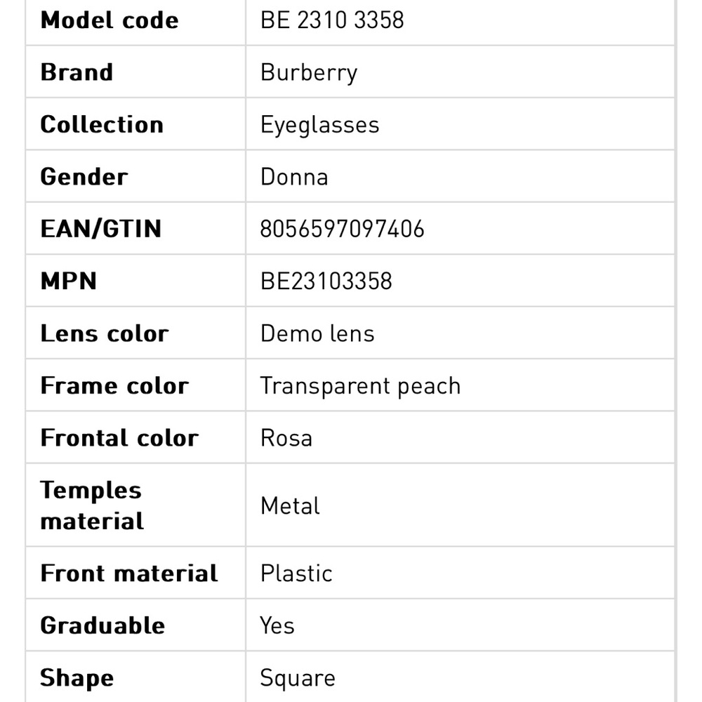 BNIB Burberry Eyeglasses - Picture 10 of 14